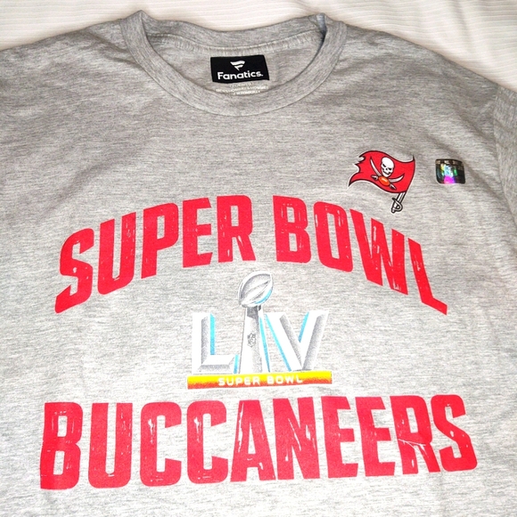 Fanatic T Shirt Football Buccaneers Super Bowl Size XL - Picture 1 of 5